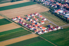 Ahornweg new development area in Steinweiler in the state Rhineland-Palatinate, Germany
