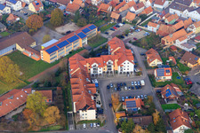 Festival Hall and Florentinusplatz in Rheinzabern in the state Rhineland-Palatinate, Germany