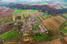 Village view from the south in Barbelroth in the state Rhineland-Palatinate, Germany