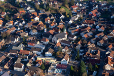 Church building in the village of in Oensbach in the state Baden-Wurttemberg, Germany