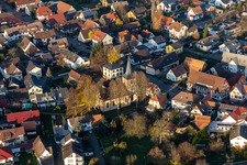 Aerial photograpy of District Griesheim in Offenburg in the state Baden-Wuerttemberg, Germany