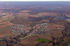 Aerial view of Kuhardt in the state Rhineland-Palatinate, Germany