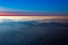 Palatinate Forest at sunset in Birkweiler in the state Rhineland-Palatinate, Germany