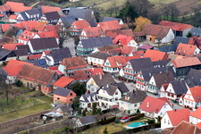 Seebach in the state Bas-Rhin, France out of the air
