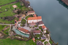 Complex of the hotel building Beuggen Castle in Rheinfelden in the state Baden-Wurttemberg, Germany