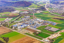 Company grounds and facilities of DSM Nutritional Products AG Zweigniederlassung factory Sisseln in Sisseln in the canton Aargau, Switzerland