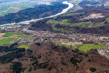 From the east in the district Öflingen in Wehr in the state Baden-Wuerttemberg, Germany