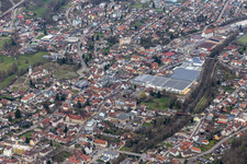 Building and production halls on the premises of Brennet AG with PV-Dach in Wehr in the state Baden-Wuerttemberg, Germany