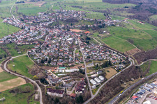 Village view in the district Wiechs in Schopfheim in the state Baden-Wuerttemberg, Germany