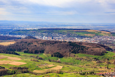 View of Lörrach from the east in Lörrach in the state Baden-Wuerttemberg, Germany