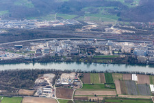 Building and production halls on the premises of the production plant of Coop in Pratteln in the canton Basel-Landschaft, Switzerland