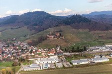 Aerial photograpy of Castle Ortenberg in Ortenberg in the state Baden-Wuerttemberg, Germany