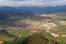 Aerial view of Biberach in the state Baden-Wuerttemberg, Germany