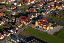 Complex of the hotel building Hotel Gasthaus Mosers Blume in the district Bollenbach in Haslach im Kinzigtal in the state Baden-Wuerttemberg, Germany