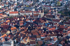 Old Town area and city center in Haslach im Kinzigtal in the state Baden-Wuerttemberg, Germany
