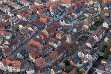 Old town center with town hall in Zell am Harmersbach in the state Baden-Wuerttemberg, Germany