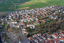 Aerial photograpy of Zell am Harmersbach in the state Baden-Wuerttemberg, Germany