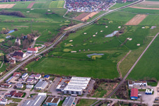 Aerial view of Golf Club Gröbernhof eV in Zell am Harmersbach in the state Baden-Wuerttemberg, Germany