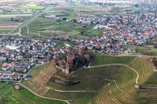 Aerial photograpy of Building the hostel Schloss Ortenberg in Ortenberg in the state Baden-Wurttemberg, Germany