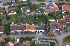 Aerial view of In the Laulesgarten from the northeast in the district Fessenbach in Offenburg in the state Baden-Wuerttemberg, Germany