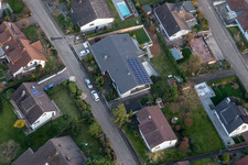 Aerial photograpy of Winzerstr in the district Fessenbach in Offenburg in the state Baden-Wuerttemberg, Germany