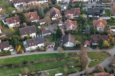 Aerial view of In the Ries in the district Fessenbach in Offenburg in the state Baden-Wuerttemberg, Germany