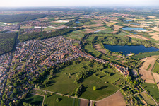 Jockgrim in the state Rhineland-Palatinate, Germany out of the air