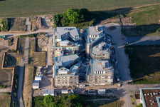 Drone image of Construction site of the LTC - Linder Technology Campus in Wilhelm-Schickard-Straße in the Technology Park Karlsruhe in the district Rintheim in Karlsruhe in the state Baden-Wuerttemberg, Germany