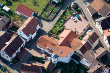 Aerial photograpy of Hügelstr in the district Gräfenhausen in Annweiler am Trifels in the state Rhineland-Palatinate, Germany