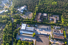 Oblique view of KIT Campus East in the district Rintheim in Karlsruhe in the state Baden-Wuerttemberg, Germany