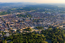 Castle Park of the Fan-shaped City Karlsruhe in the district Innenstadt-West in Karlsruhe in the state Baden-Wuerttemberg, Germany