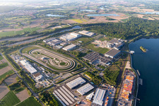 Oberwald industrial area in Wörth am Rhein in the state Rhineland-Palatinate, Germany