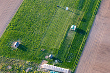 Aerial view of Steinweiler in the state Rhineland-Palatinate, Germany