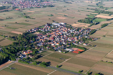 Aerial photograpy of Walsheim in the state Rhineland-Palatinate, Germany