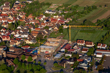 New building behind the Weintor in Schweigen in the district Schweigen in Schweigen-Rechtenbach in the state Rhineland-Palatinate, Germany