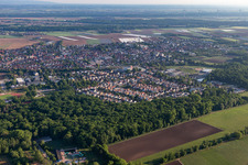 Aerial view of Kandel in the state Rhineland-Palatinate, Germany