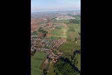 Ottersheim bei Landau in the state Rhineland-Palatinate, Germany from a drone