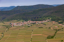 Aerial photograpy of Gleisweiler in the state Rhineland-Palatinate, Germany