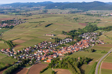 District Wollmesheim in Landau in der Pfalz in the state Rhineland-Palatinate, Germany out of the air