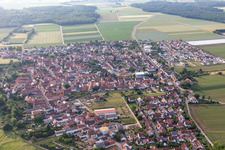 Aerial photograpy of Steinweiler in the state Rhineland-Palatinate, Germany