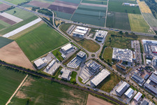 Industrial and commercial area Nord with ITK Engineering GmbH, DBK David + Baader, Transac und Fischer Fahrradmarke in Ruelzheim in the state Rhineland-Palatinate, Germany
