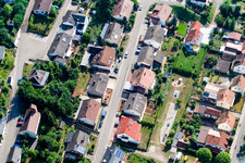 Am Wingertsberg in the district Gräfenhausen in Annweiler am Trifels in the state Rhineland-Palatinate, Germany from above