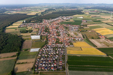 Oblique view of Hatzenbühl in the state Rhineland-Palatinate, Germany