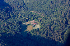 Wingen in the state Bas-Rhin, France from above