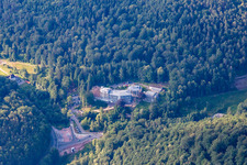 Aerial view of Celenus Park Clinic in Bad Bergzabern in the state Rhineland-Palatinate, Germany