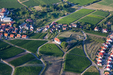 St. Dionysius Chapel in the district Gleiszellen in Gleiszellen-Gleishorbach in the state Rhineland-Palatinate, Germany out of the air