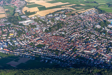 Bad Bergzabern in the state Rhineland-Palatinate, Germany out of the air