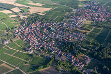 Oblique view of Oberotterbach in the state Rhineland-Palatinate, Germany