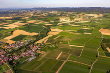 Aerial photograpy of Dierbach in the state Rhineland-Palatinate, Germany