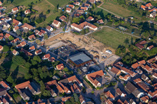 Seebach in the state Bas-Rhin, France viewn from the air